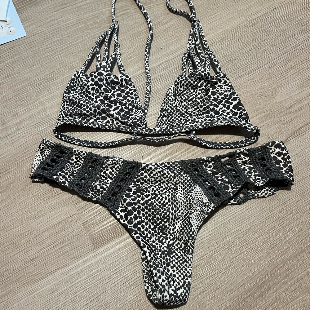 Acacia snakeskin bikini